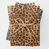 Rustikales Leopard-Papier Geschenkpapier Set (Beispiel)
