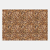 Rustikales Leopard-Papier Geschenkpapier Set (Vorderseite 2)