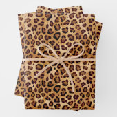 Rustikales Leopard-Papier Geschenkpapier Set (Beispiel)