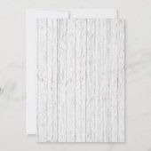 Rustikales Lila Blumenfrühling Hochzeitszitz Braut Einladung (Rückseite)