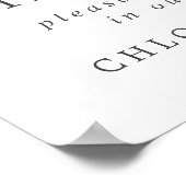 Rustikales Lila Blumenzelt - Foto-Standzeichen Poster (Ecke)