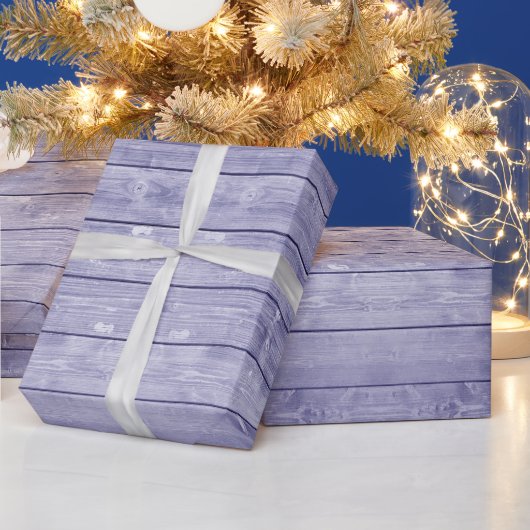 Rustikales Lila Holzumschlagpapier Geschenkpapier (Feiertage)
