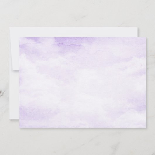 Rustikales lila Leuchtturm-Brautparty Einladung (Rückseite)