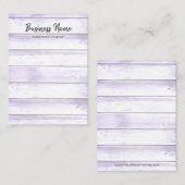 Rustikales, Lila Schmuckstück Visitenkarte (Vorne/Hinten)