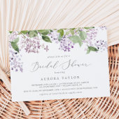 Rustikales Lilac Horizontal Brautparty Einladung