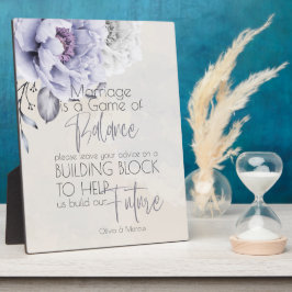 Rustikales Lilac und Alabaster Peony Floral Fotoplatte