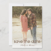 Rustikales Lkw-Hochzeitssemble Website Save the Da Einladung (Vorderseite)