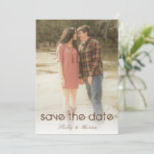 Rustikales Lkw-Hochzeitssemble Website Save the Da Einladung (Stehend Vorderseite)