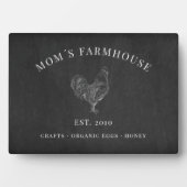 Rustikales Logo auf der Tafel Fotoplatte (Vorderseite)