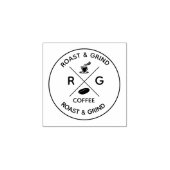 Rustikales Logo auf Trends |Kunsthandwerker Gummistempel (Prägung)