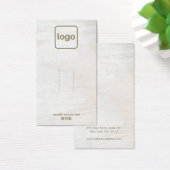 Rustikales Logo-Clip-Display für Weißholz (Schreibtisch)