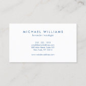 Rustikales Logo für die Krawatte von Bow-Runden be Visitenkarte (Rückseite)