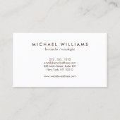 Rustikales Logo für die Krawatte von männlichen Rü Visitenkarte (Rückseite)