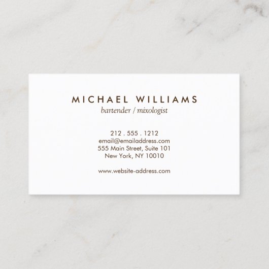 Rustikales Logo für die Krawatte von männlichen Rü Visitenkarte (Rückseite)