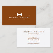 Rustikales Logo für die Krawatte von männlichen Rü Visitenkarte (Vorne/Hinten)