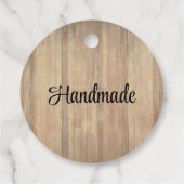 Rustikales Logo-Geschäft Verpackung Tags Geschenkanhänger (Rückseite)