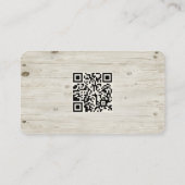 Rustikales LOGO QR Code Grüne Lamm-Schaf-Farm Visitenkarte (Rückseite)