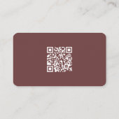 Rustikales LOGO QR-Code Rot für Schaf- und Lammfar Visitenkarte (Rückseite)