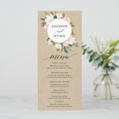 Rustikales Magnoliengebirgmenü mit weißer Blüte Programm (Stehend Vorderseite)