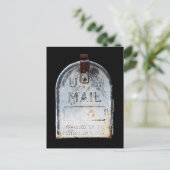 Rustikales Mailbox-Portrait Einladungspostkarte (Stehend Vorderseite)