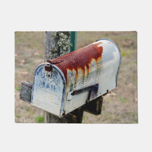Rustikales Mailbox-Portrait Fußmatte (Vorderseite)