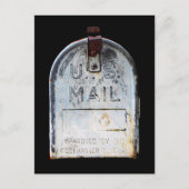 Rustikales Mailbox-Portrait Postkarte (Vorderseite)