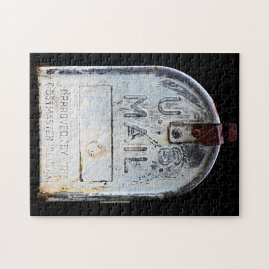Rustikales Mailbox-Portrait Puzzle (Horizontal)