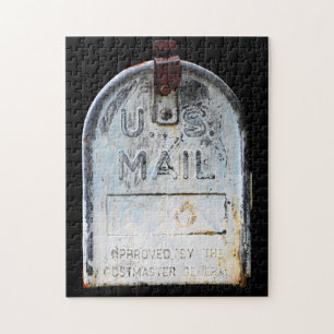 Rustikales Mailbox-Portrait Puzzle