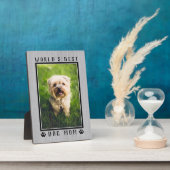 Rustikales Mama-Paw druckt Pet-Foto Fotoplatte (Seite)