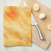 Rustikales Mango-Gelb wie strukturierte Malerei Geschirrtuch (Viertel Falte)