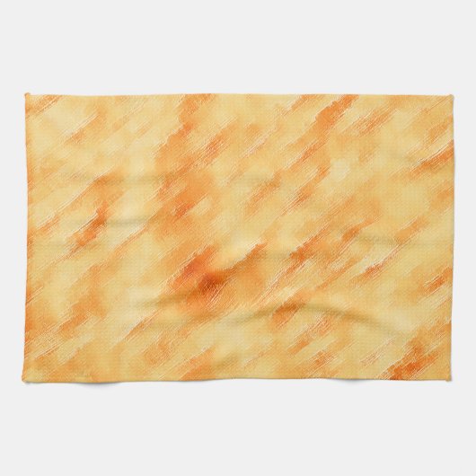Rustikales Mango-Gelb wie strukturierte Malerei Geschirrtuch (Horizontal)