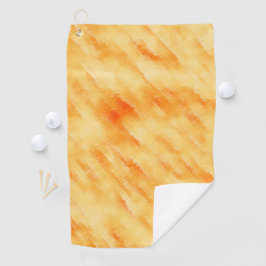 Rustikales Mango-Gelb wie strukturierte Malerei Golfhandtuch