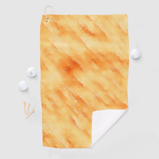 Rustikales Mango-Gelb wie strukturierte Malerei Golfhandtuch (Insitu)
