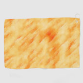 Rustikales Mango-Gelb wie strukturierte Malerei Golfhandtuch (Horizontal)
