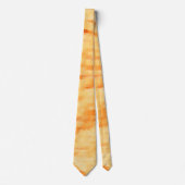 Rustikales Mango-Gelb wie strukturierte Malerei Krawatte (Vorderseite)