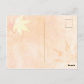 Rustikales Maple Wedding Foto Save the Date Postkarte (Rückseite)