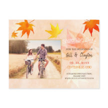 Rustikales Maple Wedding Foto Save the Date