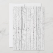 Rustikales Märchenholz-Brautparty Einladung (Rückseite)