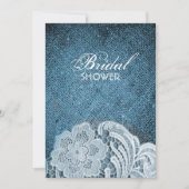 Rustikales Marineblap Brautparty Einladung (Vorderseite)