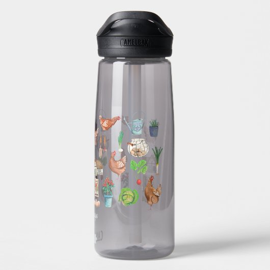 Rustikales Marktmodell Trinkflasche (Rückseite)
