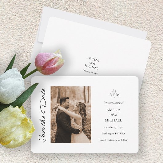 Rustikales Maroon-Foto Hochzeit Speichern Sie die