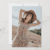 Rustikales Mason Jar Floral Lights Foto Brautparty Einladung (Rückseite)