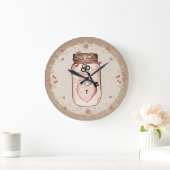 Rustikales Mason Jar Liebe Schlüsselanhänger Große Wanduhr (Zuhause)