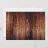 Rustikales Maurerschiff Foto Hochzeit RSVP Karte (Rückseite)