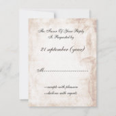 rustikales Maurerschiff Hochzeit Rsvp Karte (Rückseite)