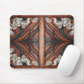 Rustikales Mehrfarbenleder und elegante Spitzen Mousepad (Mit Mouse)