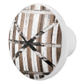 Rustikales Mehrholz-Weiß- und Braunstüren Keramikknauf (Rechts)