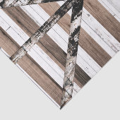 Rustikales Mehrholz-Weiß- und Braunstüren Seidenpapier (Ausschnitt)