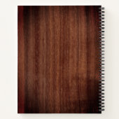 Rustikales Memorial Floral Daisy Funerty Gästebuch Notizblock (Rückseite)