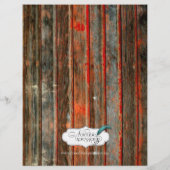 Rustikales Menü für Brauerei (Rückseite)